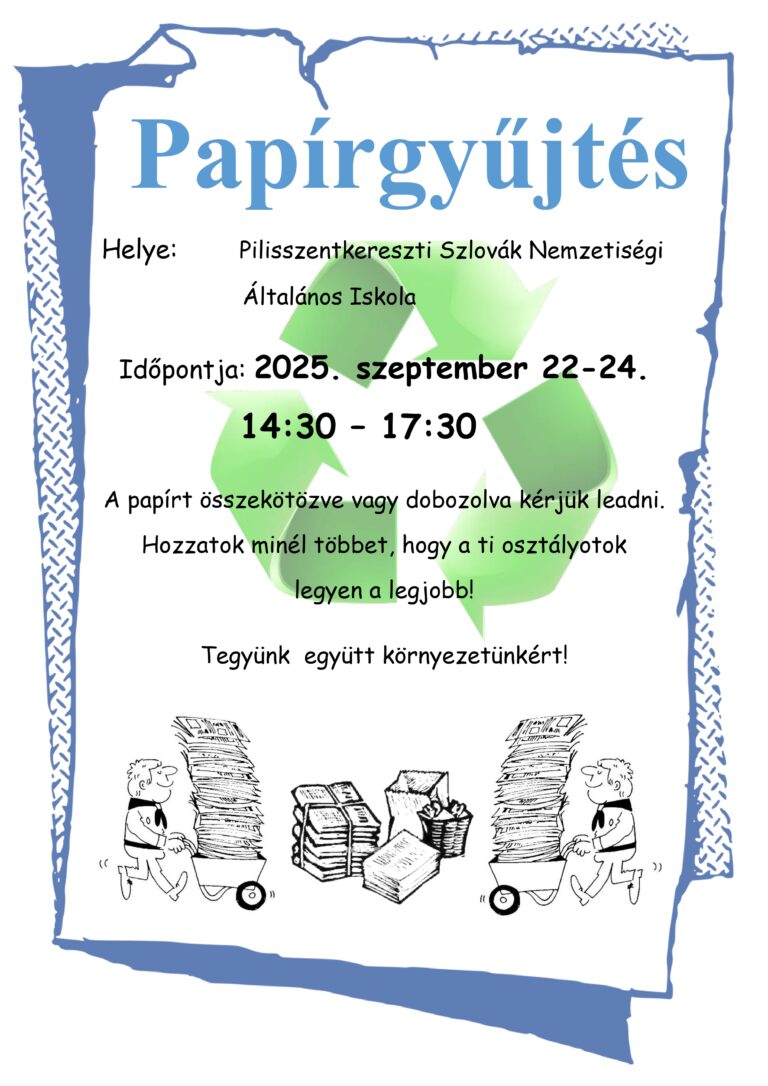 Papírgyűjtés/Zber papiera